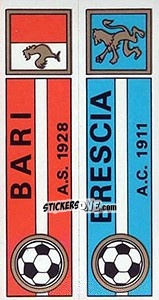 Sticker Scudetto Bari / Brescia - Calciatori 1970-1971 - Panini