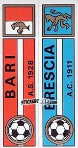 Figurina Scudetto Bari / Brescia - Calciatori 1970-1971 - Panini