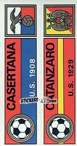 Figurina Scudetto Casertana / Catanzaro - Calciatori 1970-1971 - Panini