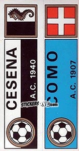 Sticker Scudetto Cesena / Como - Calciatori 1970-1971 n. 362 - Panini