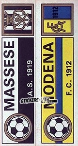 Sticker Scudetto Massese / Modena - Calciatori 1970-1971 - Panini