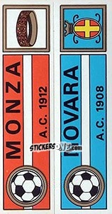 Sticker Scudetto Monza / Novara - Calciatori 1970-1971 n. 365 - Panini