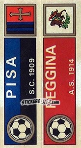 Sticker Scudetto Pisa / Reggina