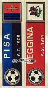 Figurina Scudetto Pisa / Reggina - Calciatori 1970-1971 - Panini