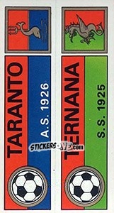 Sticker Scudetto Taranto / Ternana