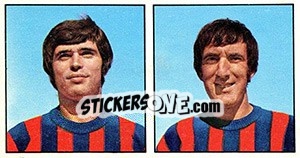 Sticker Giacomin / Del Duca - Calciatori 1970-1971 - Panini