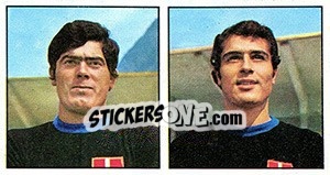 Sticker Zamparo / Bianchi - Calciatori 1970-1971 n. 411 - Panini
