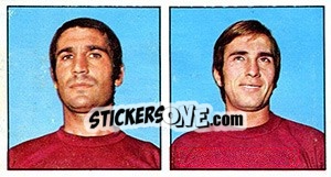 Sticker Calvani / Bruschini - Calciatori 1970-1971 - Panini