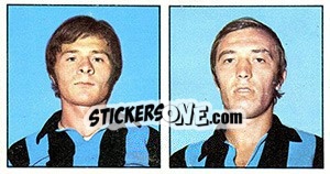 Sticker Pazzaglia / Burlando - Calciatori 1970-1971 - Panini