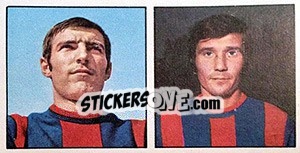 Sticker Biondi / Nodari - Calciatori 1970-1971 - Panini