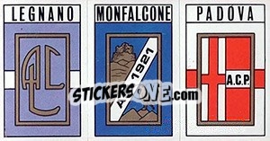 Sticker Scudetto Legnano / Monfalcone / Padova - Calciatori 1970-1971 - Panini
