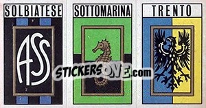 Sticker Scudetto Solbiatese / Sottomarina / Trento
