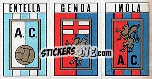 Sticker Scudetto Entella / Genova / Imola - Calciatori 1970-1971 n. 497 - Panini