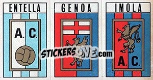 Cromo Scudetto Entella / Genova / Imola - Calciatori 1970-1971 - Panini