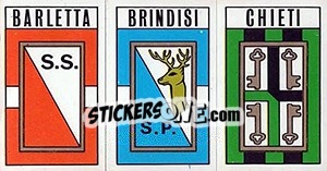 Sticker Scudetto Barletta / Brindisi / Chieti - Calciatori 1970-1971 n. 503 - Panini