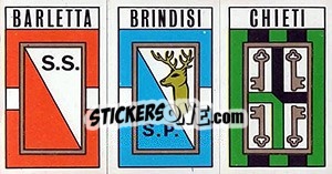 Figurina Scudetto Barletta / Brindisi / Chieti - Calciatori 1970-1971 - Panini