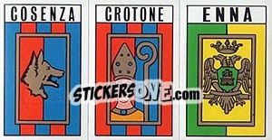 Sticker Scudetto Cosenza / Crotone / Enna