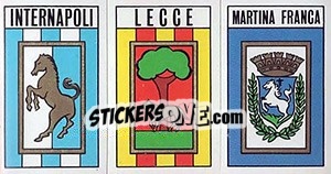 Figurina Scudetto Internapli / Lecce / Martina Franca - Calciatori 1970-1971 - Panini