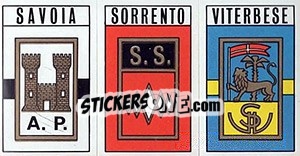 Sticker Scudetto Savoia / Sorrento / Viterbese - Calciatori 1970-1971 n. 508 - Panini
