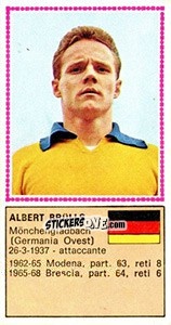 Sticker Albert Brulls - Calciatori 1970-1971 - Panini
