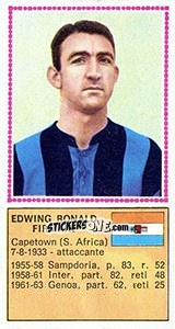 Cromo Edwing Ronald Firmani - Calciatori 1970-1971 - Panini