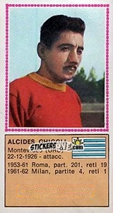 Sticker Alcides Ghiggia - Calciatori 1970-1971 n. 524 - Panini