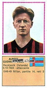 Cromo Albert Gudmundsson - Calciatori 1970-1971 - Panini