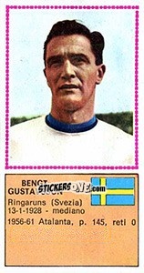 Figurina Bengt Gustavsson - Calciatori 1970-1971 - Panini