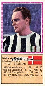 Figurina Karl A. Hansen - Calciatori 1970-1971 n. 530 - Panini