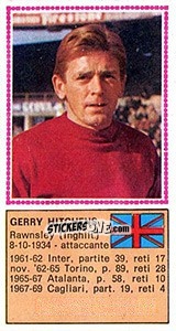 Cromo Gerry Hitchens - Calciatori 1970-1971 - Panini