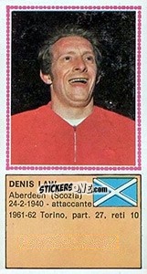 Cromo Denis Law - Calciatori 1970-1971 - Panini