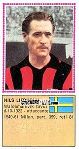Cromo Nils Liedholm - Calciatori 1970-1971 - Panini