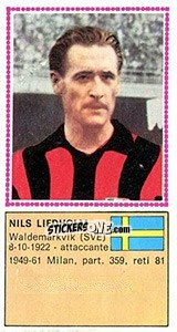 Sticker Nils Liedholm - Calciatori 1970-1971 n. 541 - Panini