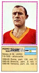 Sticker Pedro Waldemar Manfredini - Calciatori 1970-1971 n. 545 - Panini