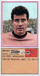 Cromo Oktay Metin - Calciatori 1970-1971 - Panini