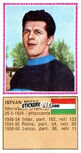 Cromo Istvan Nyers - Calciatori 1970-1971 - Panini