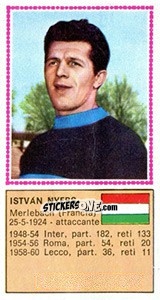 Figurina Istvan Nyers - Calciatori 1970-1971 n. 553 - Panini