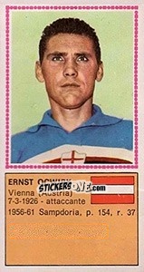 Cromo Ernst Ocwirk - Calciatori 1970-1971 - Panini