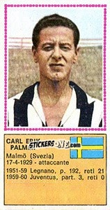 Figurina Carl Erik Palmer - Calciatori 1970-1971 n. 555 - Panini