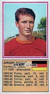 Figurina Jurgen Schutz - Calciatori 1970-1971 - Panini