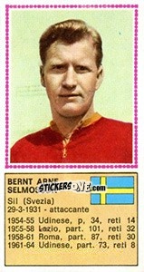 Sticker Bernt Arne Selmosson - Calciatori 1970-1971 - Panini