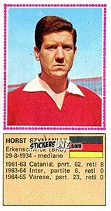 Figurina Horst Szymaniak - Calciatori 1970-1971 - Panini