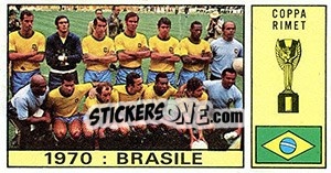 Sticker Brasile - Calciatori 1970-1971 - Panini