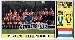 Figurina Feyenoord - Calciatori 1970-1971 - Panini