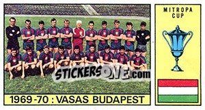 Figurina Vasas Budapest - Calciatori 1970-1971 - Panini