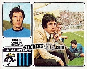 Figurina Giulio Corbini - Calciatori 1972-1973 - Panini