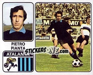 Sticker Pietro Pianta - Calciatori 1972-1973 - Panini