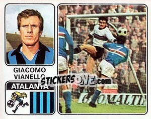 Cromo Giacomo Vianello - Calciatori 1972-1973 - Panini