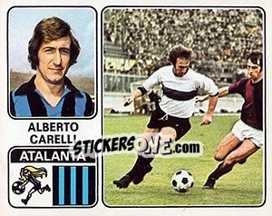 Sticker Alberto Carelli - Calciatori 1972-1973 - Panini