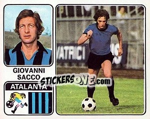 Sticker Giovanni Sacco - Calciatori 1972-1973 - Panini